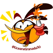 Bubbles bursting Orange Balloons