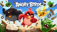 Экран загрузки игры, посвященный выходу Angry Birds в кино