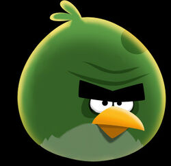 angry birds space green bird