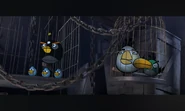 The Blues, Bomb, Matilda, and Hal captured.