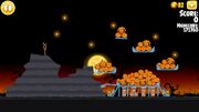 Angry Birds Seasons Trick or Treat three-star level