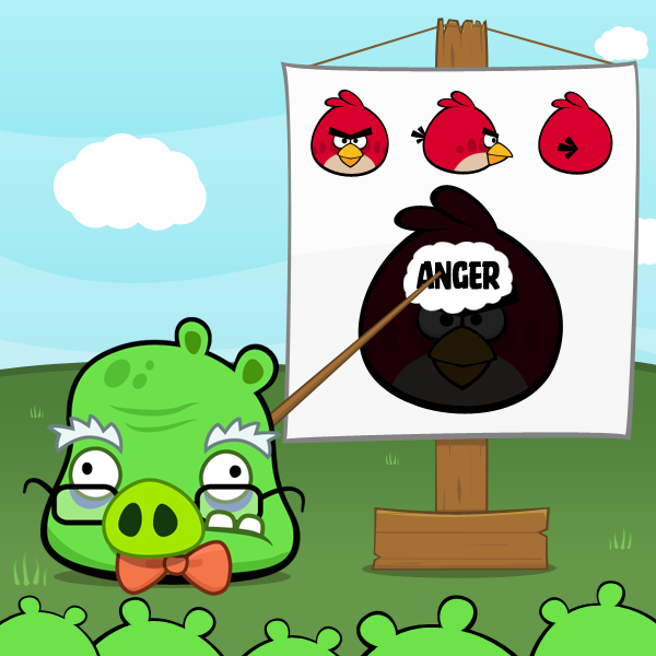 angry birds toons professor pig