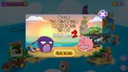 The notice appears to redirect you to Angry Birds 2.
