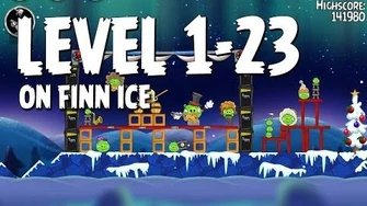 Angry_Birds_Seasons_On_Finn_Ice_1-23_Walkthrough_3_Star