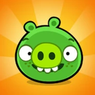 En el logo de Bad Piggies