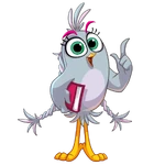 Silver, from Angry Birds POP Blast.