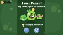 Level Failed Angry Birds Wiki Fandom