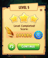 Golden Feather and New High Score Badge.