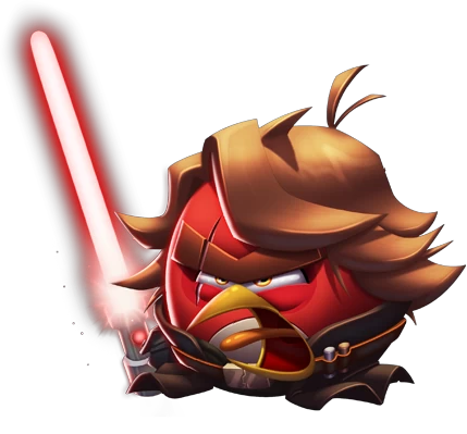 angry birds star wars red bird with sword