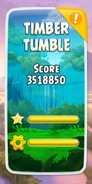TimberTumble3-star.png (239 КБ) Эпизод, пройденный на 3 звезды, со всеми собранными трофеями