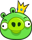 King Pig's original design, from Angry Birds.