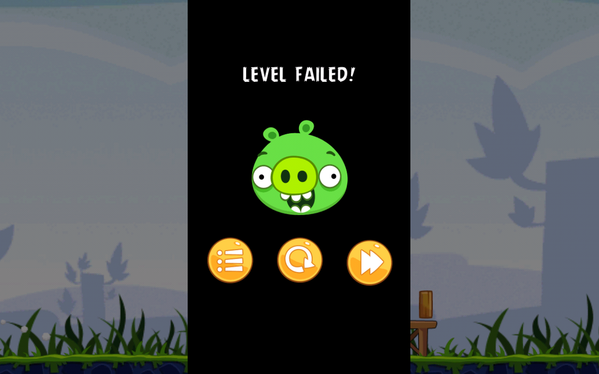 Level Failed Angry Birds Wiki Fandom