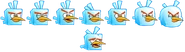 Ice Bird's sprite sheet in Angry Birds Reloaded