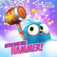 Плакат к добавлению молота в Angry Birds Match