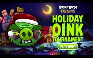 Grouchy Pig in the Holiday Oink Tournament Ad for Angry Birds Friends.