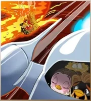  and  as eggs on 's ship