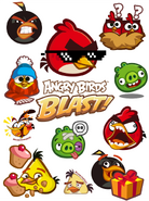 Angry Birds Blast Stickers