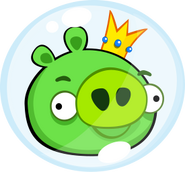 King Pig in a bubble