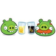 Piggies with drinks! Yum!