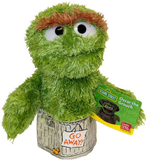 Oscar the deals grouch hand puppet