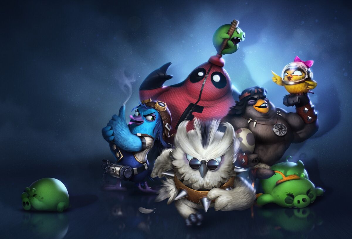 angry birds all characters wallpaper