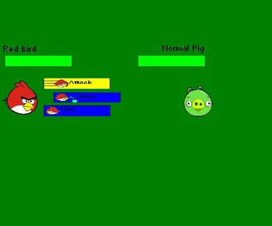 Angry Birds Adventure,battle screen
