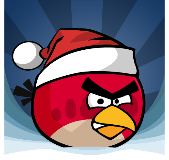 angry birds christmas light