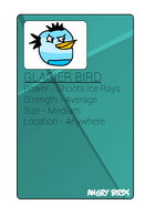 Angry Birds Glacier Bird Trading Card