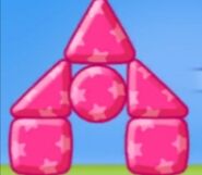 Jelly blocks bounce off the ground. Hit them with birds to break them!