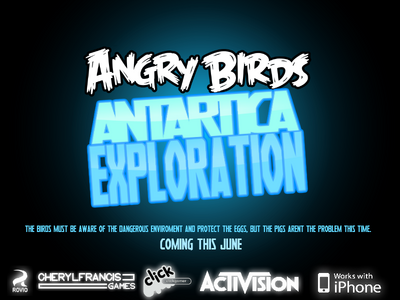 Angry Birds Antartica Exploration - Poster