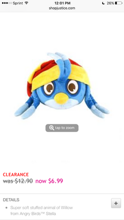 Angry birds willow plush sale