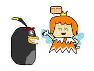 Bomb conoce la Princesa Sprixie (Hada) Naranja (Angry Birds y SM3DW)