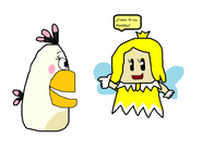 Matilda conoce la Princesa Sprixie (Hada) Amarilla (Angry Birds y SM3DW)