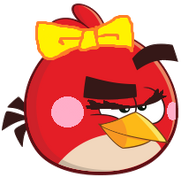 Ruby as she appeared in Angry Birds Toons and Angry Birds 2.