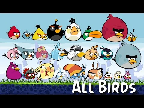 Portefeuille Trifold Angry Birds – Toile Noire, Motif Oiseau, Unisexe