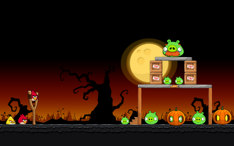 Angry Birds Seasons - Level 4-2 - Trick or Treat II