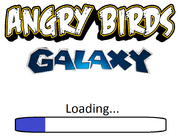 Angry Birds Galaxy Splash Screen