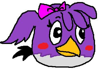 angry birds space purple bird drawing