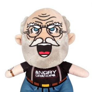 angry grandpa plush toy
