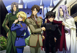 Kyo Kara Maoh-Gvendal-Volfram-Konrad-Yuri-Gunter