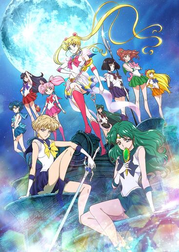 Os quatro personagens da sailor moon.