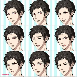 Natural Almond-Eyed Face Expression