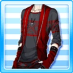 Punkish Long Vest Red