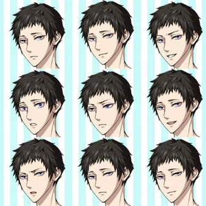 Troubled Smart Eyes Expression