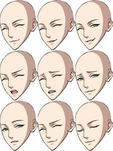 Gentle Narrow Eyes Expression