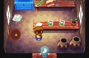Внутри лавки Нука в Animal Crossing