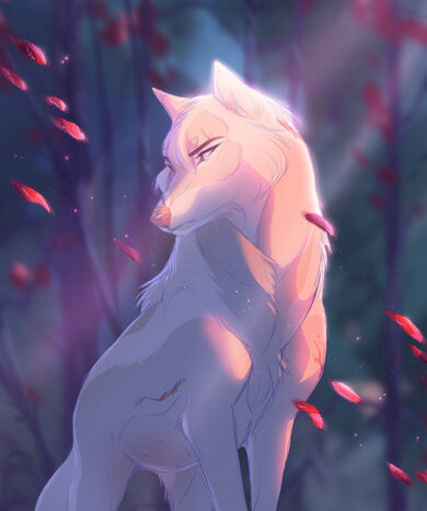 Pink Wolf :gif: by 5thSun -- Fur Affinity [dot] net