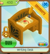 Writing Desk | Animal Jam Collectors Item Worth Wiki | Fandom