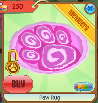 Paw Rug Animal Jam Collector S Item Worth Wiki Fandom