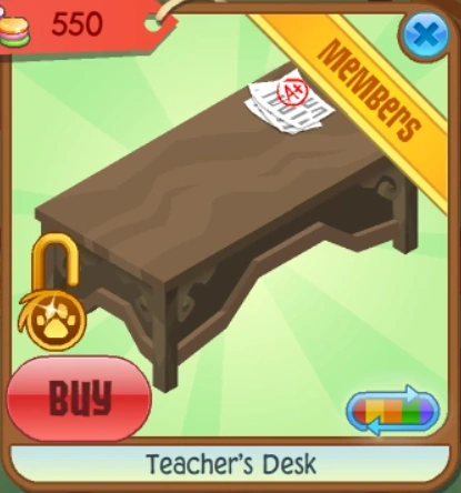 Teacher's Desk | Animal Jam Collectors Item Worth Wiki | Fandom